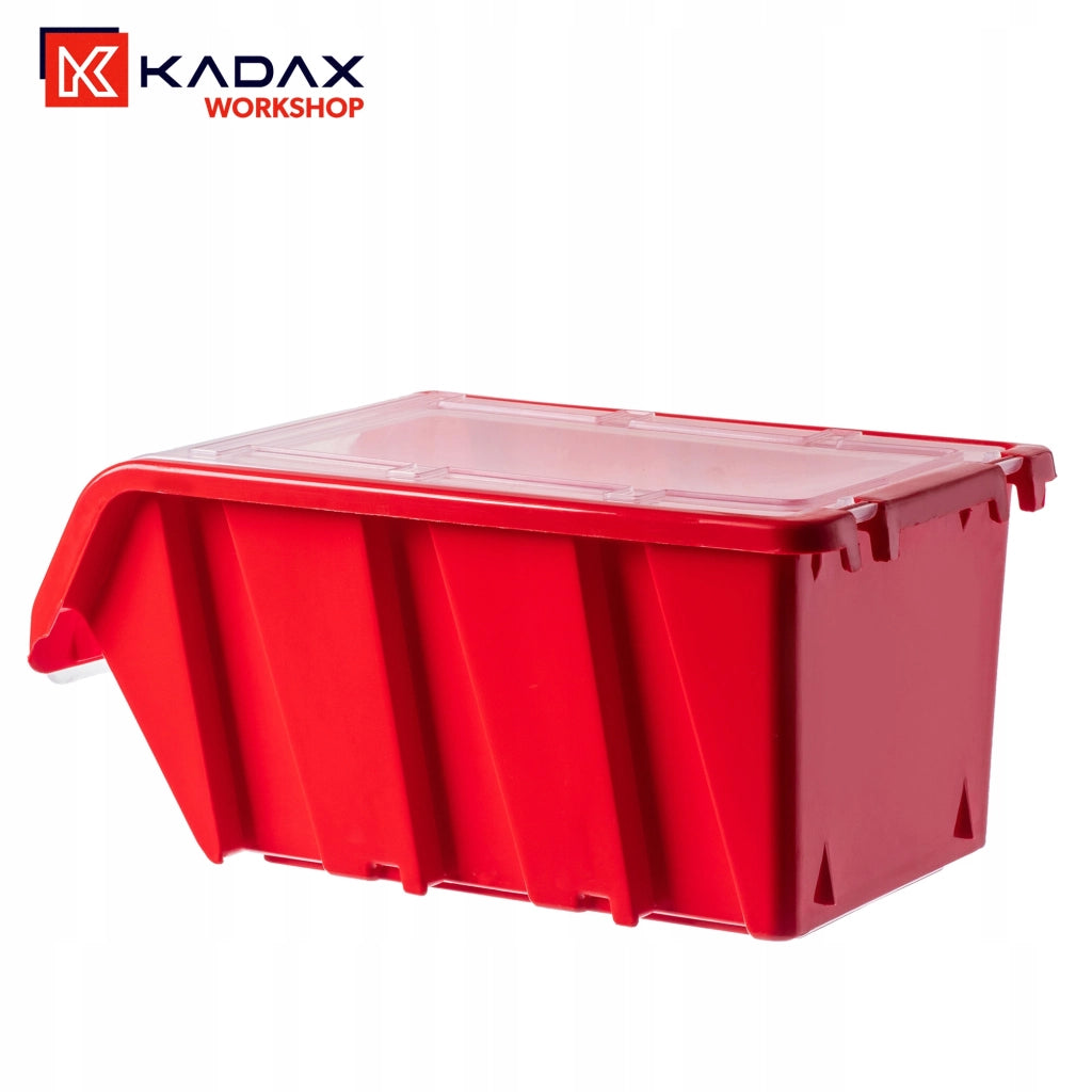 Set di 10 vassoi portaoggetti da officina KADAX, dimensioni 195x120 mm.