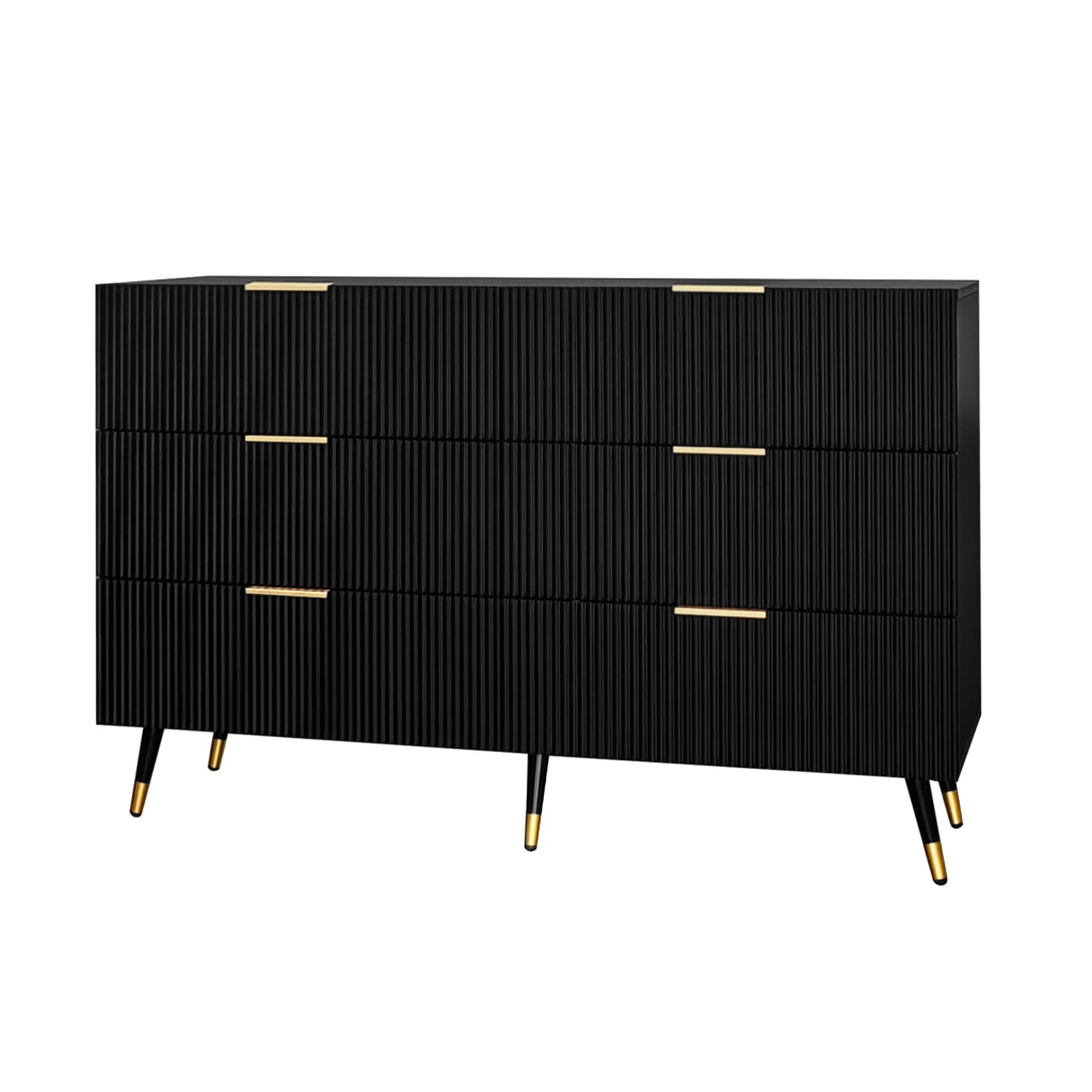 Credenza con 6 cassetti; design moderno; per soggiorno; sala da pranzo e camera da letto; 120 × 40 × 77 cm