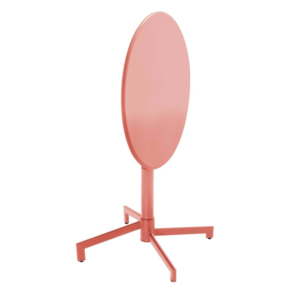 Oviala - Set da giardino con tavolo e 2 sedie in metallo argilla