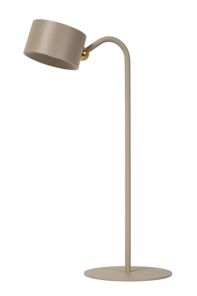 Lampada da scrivania LED curva JOLAN taupe Lucide