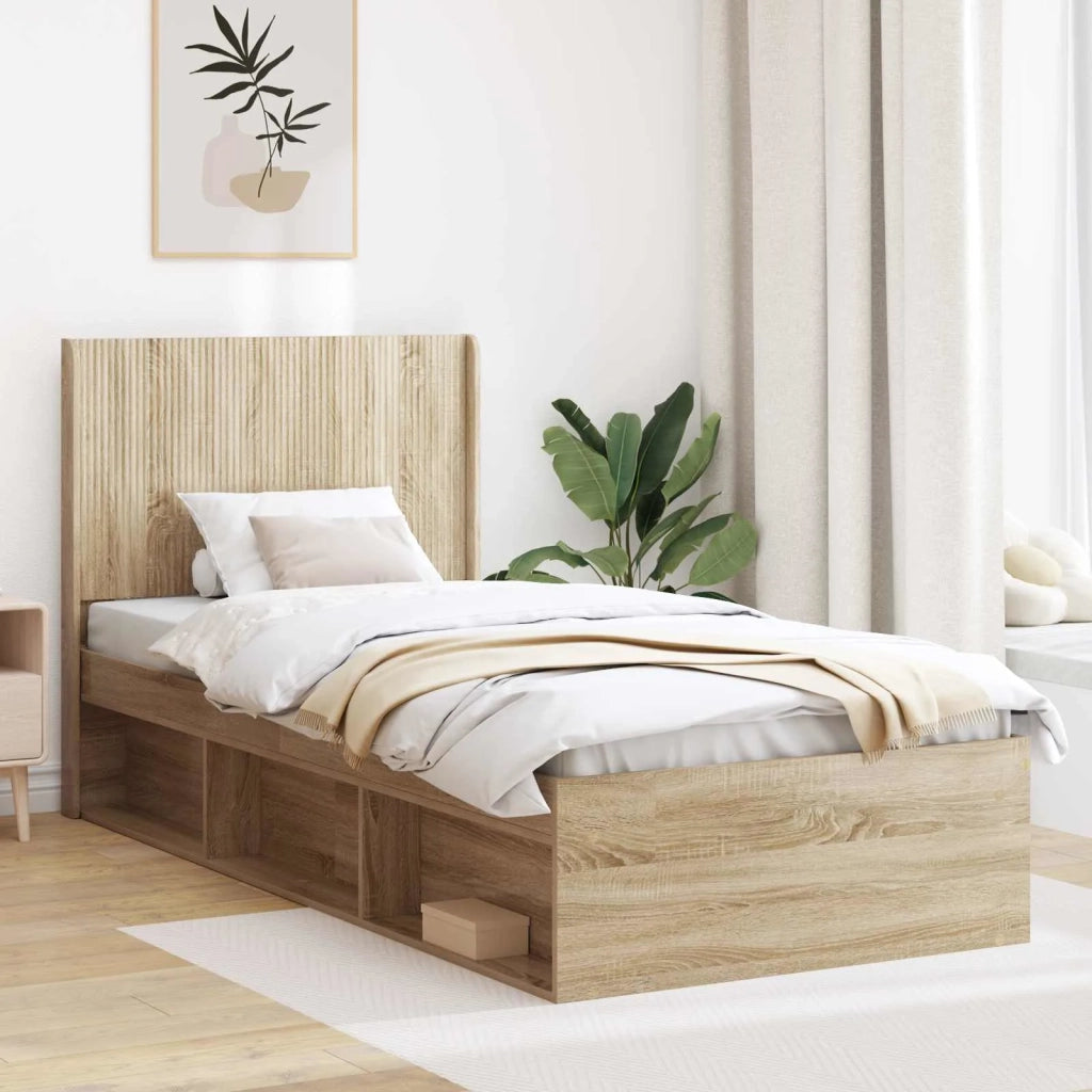 Testiera Letto Rovere Sonoma Legno ingegnerizzato 889617