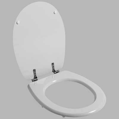SEDILE EMY187Y CHIUSO PER VASO POLIFEMO MDF bianco coprivaso copriwater SEBA