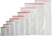 Zakette plastic chiuse - 100 pezzi - 7 x 10 cm - con chiusura a compressione