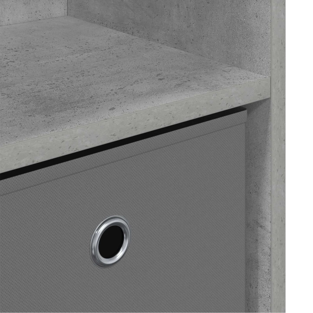 Credenza | Madia | Buffet da pranzo | Armadio da pranzo con cassetto Grigio cemento 73,5 x 22,5 x 53,5 cm