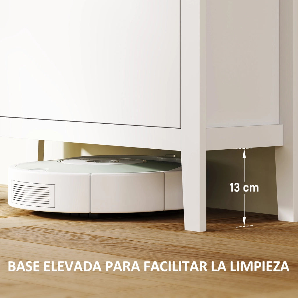 Scarpiera Stretto con 3 Scomparti ¨C zephmum ¨C 80x24x131 cm Bianco e Legno