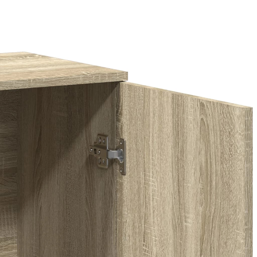 Buffet credenza cassettiera armadio mobile contenitore organizer cucina soggiorno rovere Sonoma 79 x 38 x 80 cm legno ingegnerizzato marrone 02_0031713