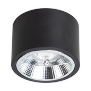 Spot soffitto esterno tondo nero AR111 15W Redondo