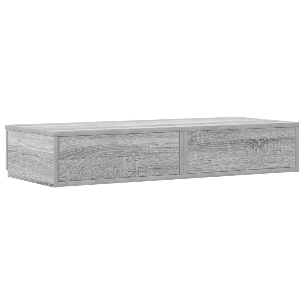 Cassetti per letto | Comodino | Armadio da Notte | Mobiletto da notte Grigio Sonoma 100 x 36,5 x 16,5 cm