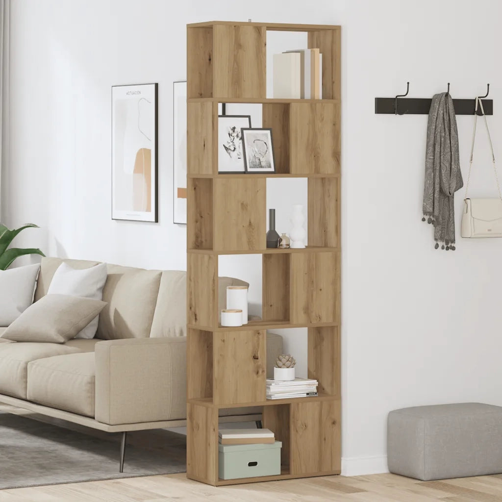 Libreria/Divisorio Stanza Rovere Artigianale 60x24x186 cm 856731