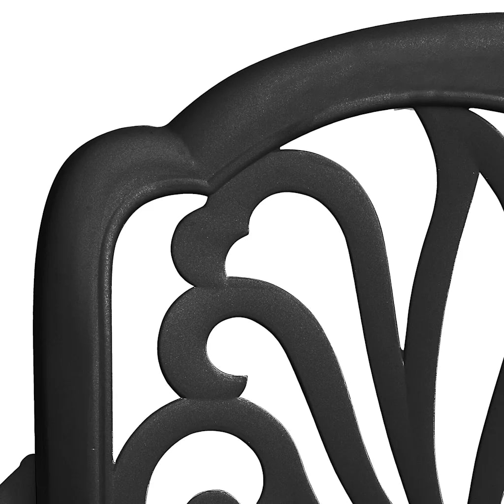 Set da Bistrot 3 pz Nero in Alluminio Pressofuso 3216323