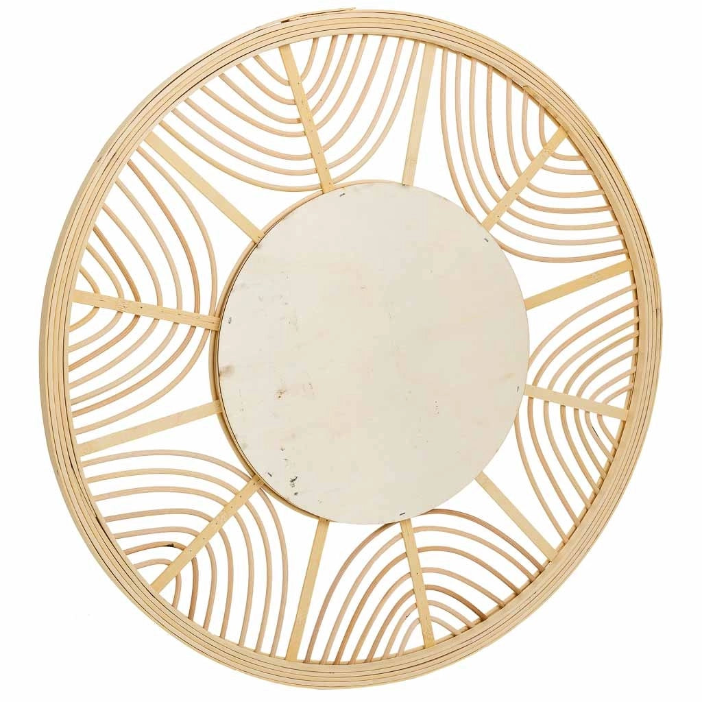 Specchio in rattan e bambù marrone d55,5x2h