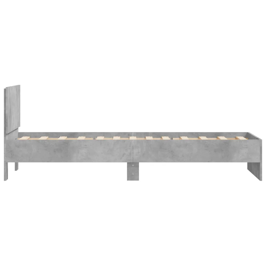 Giroletto Testiera Grigio Cemento 90x200 cm Legno Multistrato 838627