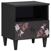 Comodino-Tavolino da notte Marrone 40 x 33 x 46 cm Legno di mango massello