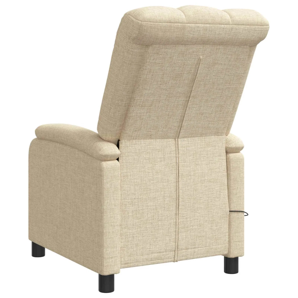 Poltrona Massaggiante Crema Tessuto 42034976