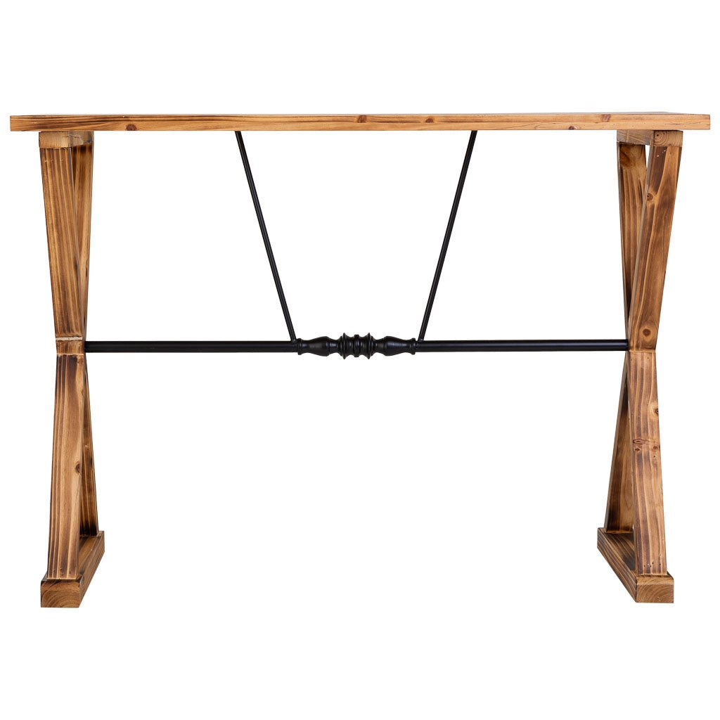 Console in legno e metallo 106x40x76,5h cm