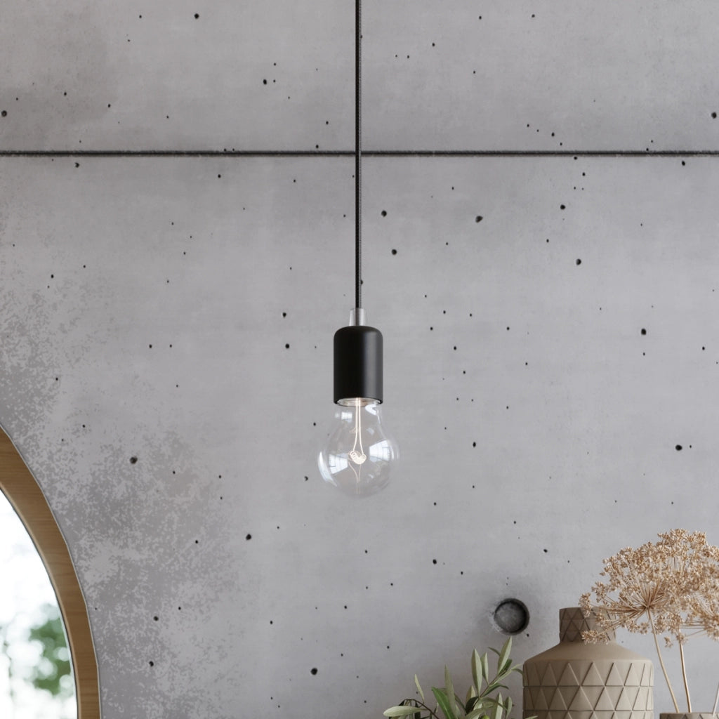 Lampadario EDISON 3 nero