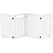 Cancello per Scale e Porte ¨C Minimal ¨C Bianco 4 Pezzi Pieghevole