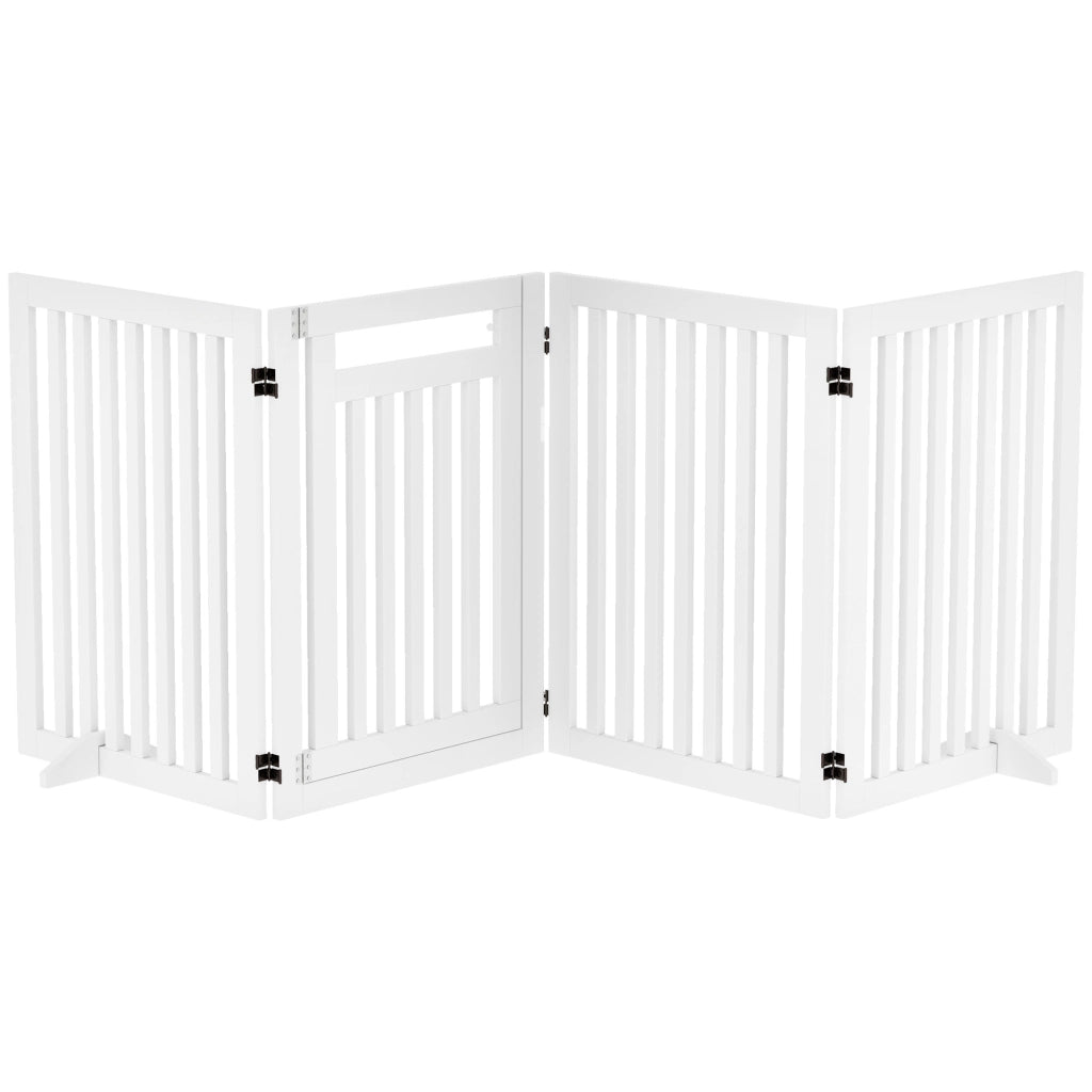 Cancello per Scale e Porte ¨C Minimal ¨C Bianco 4 Pezzi Pieghevole