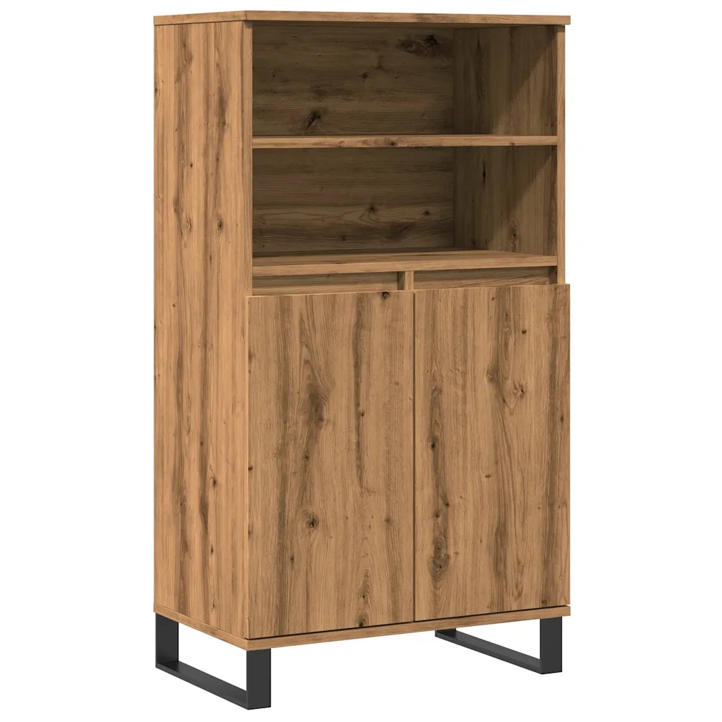 Credenza-Buffet-Armadio da cucina Rovere Artigianale 60x36x110 cm in Legno Multistrato 939566