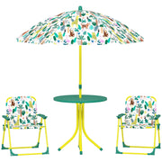 Set tavolo e sedie bambini ¨C Minimal ¨C verde, 4 pezzi