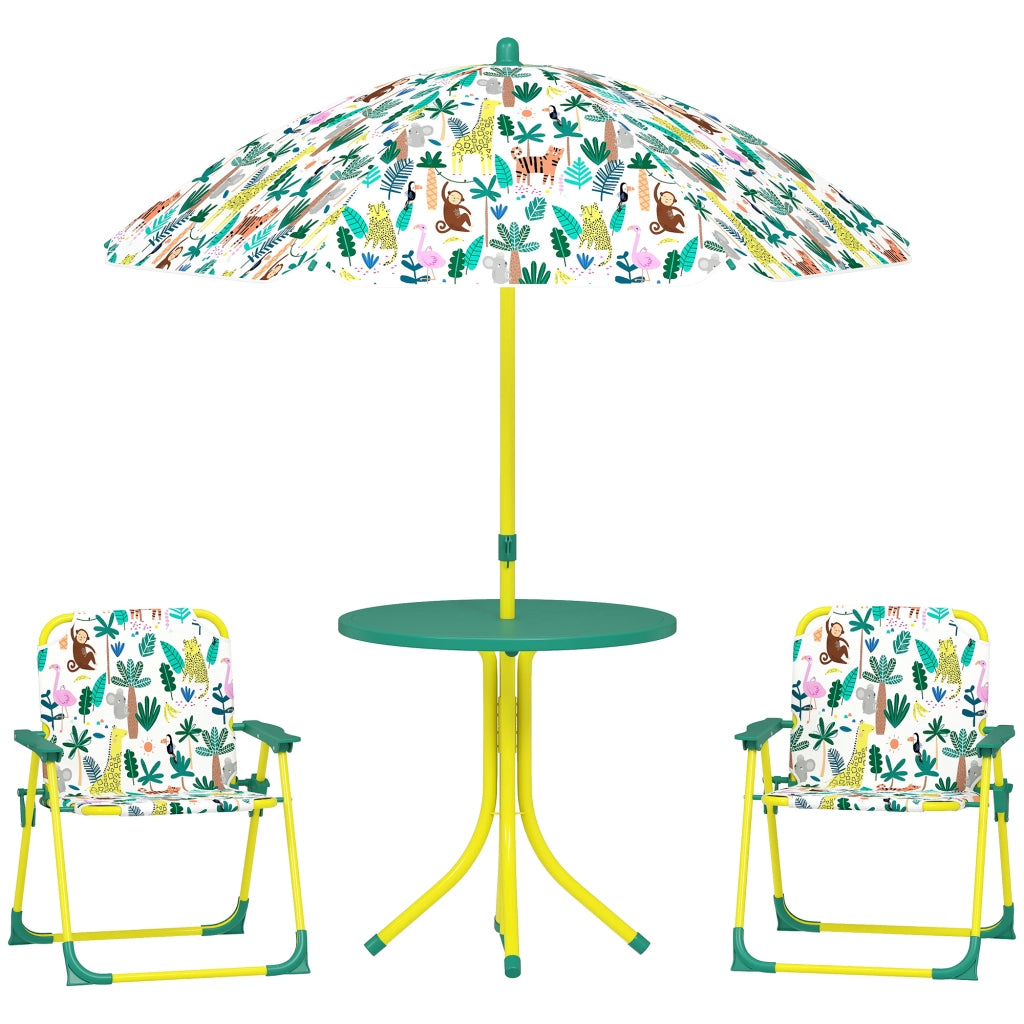 Set tavolo e sedie bambini ¨C Minimal ¨C verde, 4 pezzi