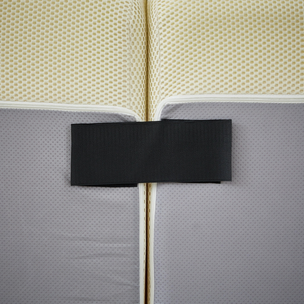 Divano 224x104x66 cm con seduta profonda; tessuto beige