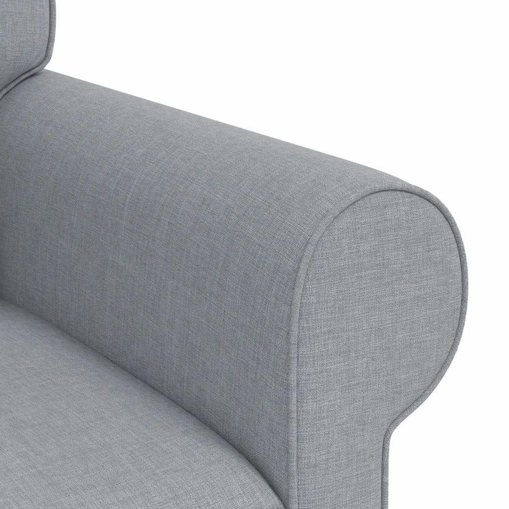 Set di divani 2 pcs Grigio chiaro 215 x 82 x 80 cm Tessuto 3407574