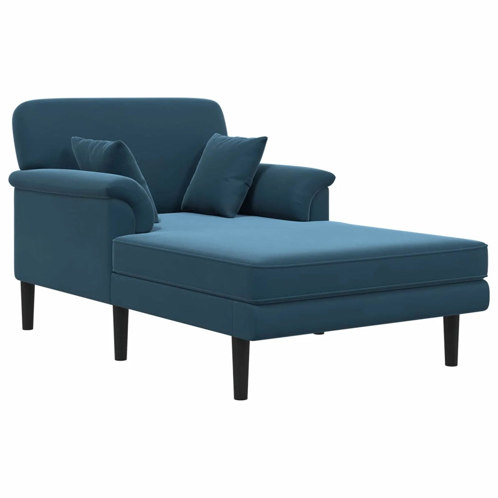 Chaise longue Blu Velluto 42048049