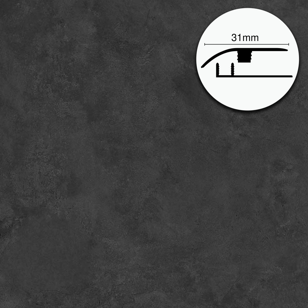 Profilo di Giunzione per Pavimenti SPC TAAC! in Alluminio Piatto o a Discesa 900 mm – Varie Colorazioni - VEGA - DISCESA