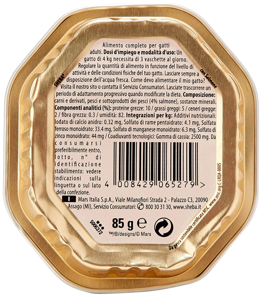 SHEBA CLASSICS GATTO PATÈ DI SALMONE 85 GR