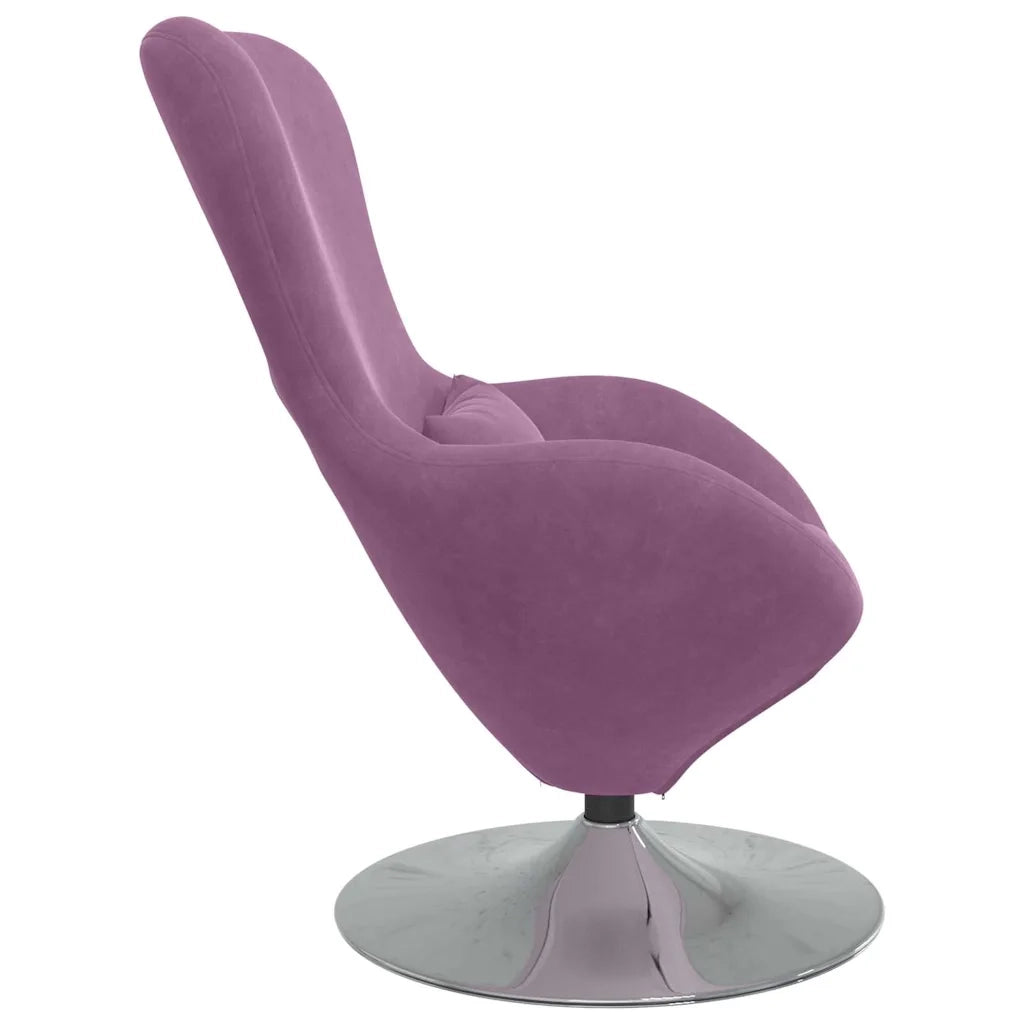 Poltrona | Sedia Relax uovo Viola Velluto