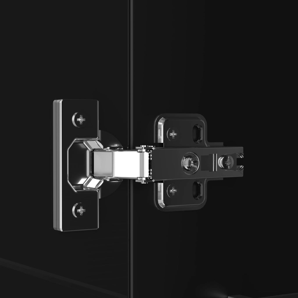 VETRINA 40x29x170 cm con LED multicolore e controllo APP Nero