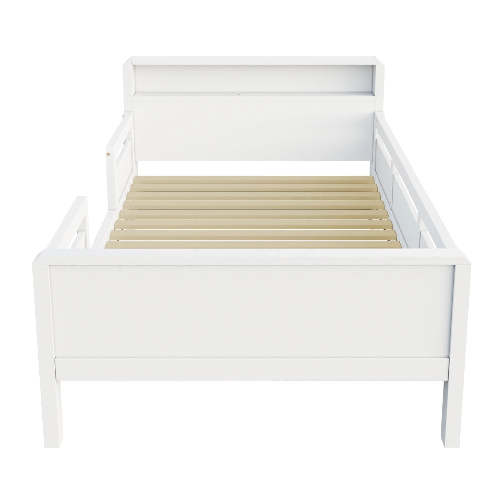 letto in legno bianco 90 x 200 cm