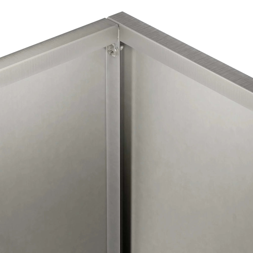 Vaso da giardino Argento 40 x 20 x 50 cm Acciaio Inox 8005422
