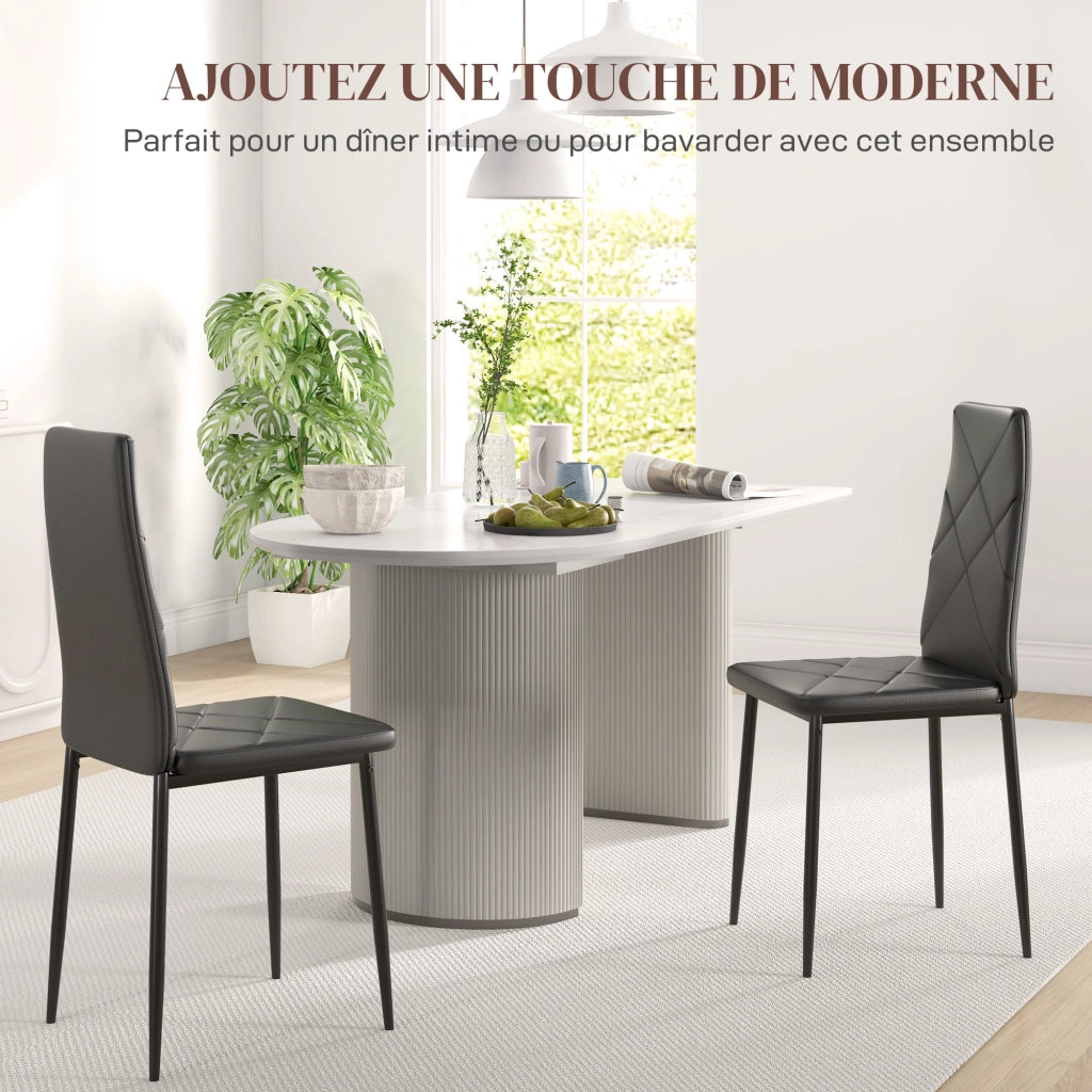 Sgabelli da pranzo con schienale alto ¨C Minimal ¨C nero