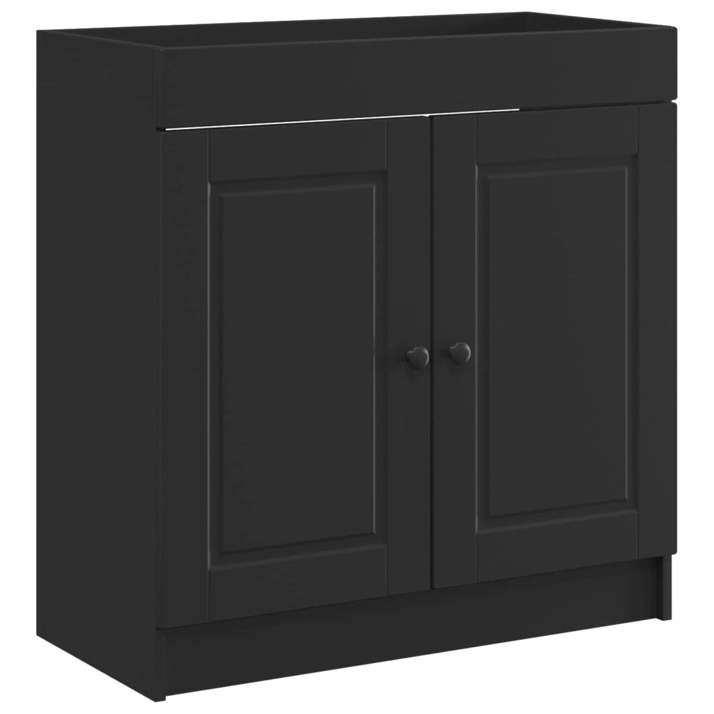 Mobiletto da Bagno | Armadio da bagno sotto il lavello Nero 78,5 x 37,5 x 81 cm