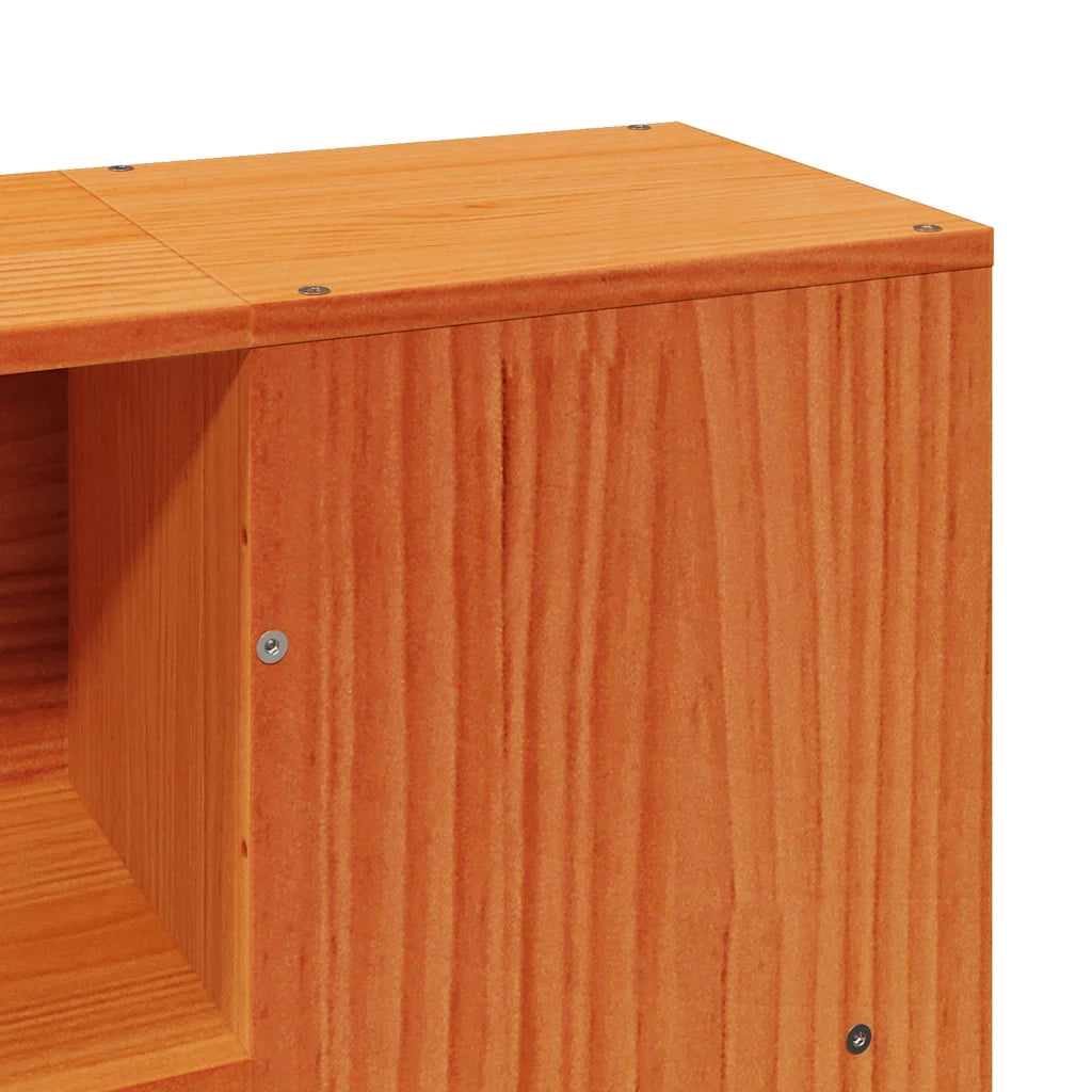 Giroletto senza Materasso Marrone Cera 150x200 cm Legno di Pino 3323649