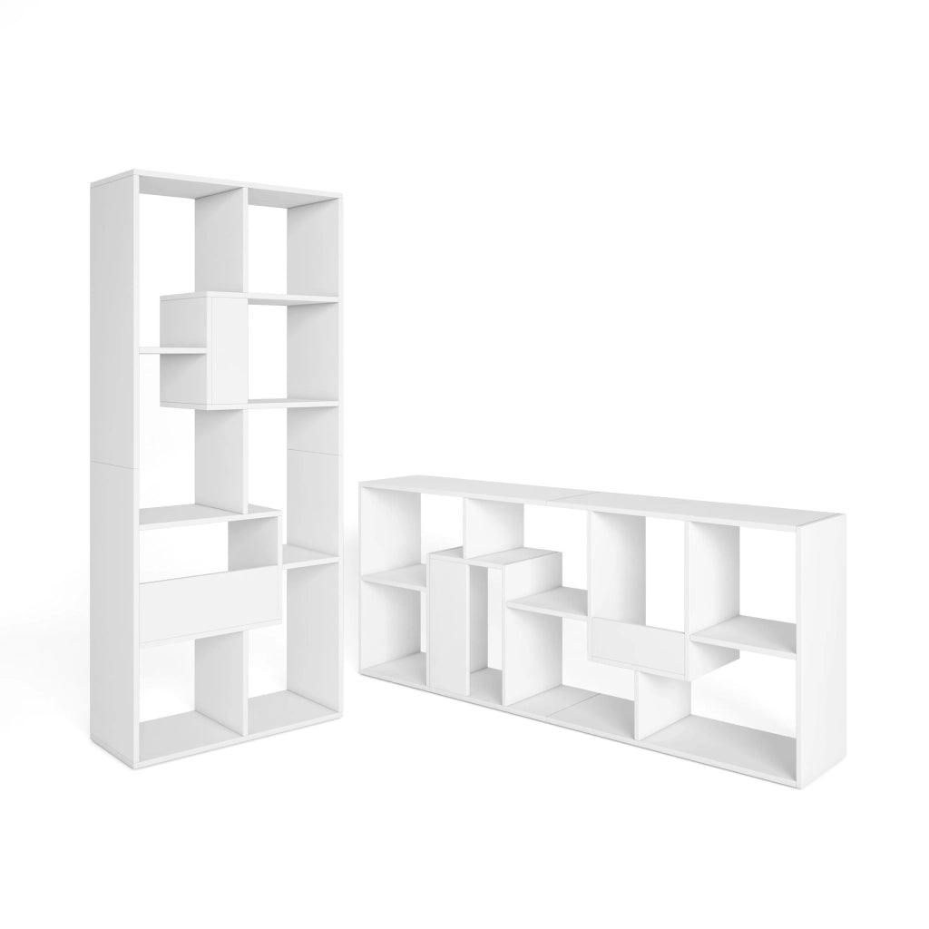 Libreria scaffale, 162x67x31cm, Per libri, Bianco RF4125