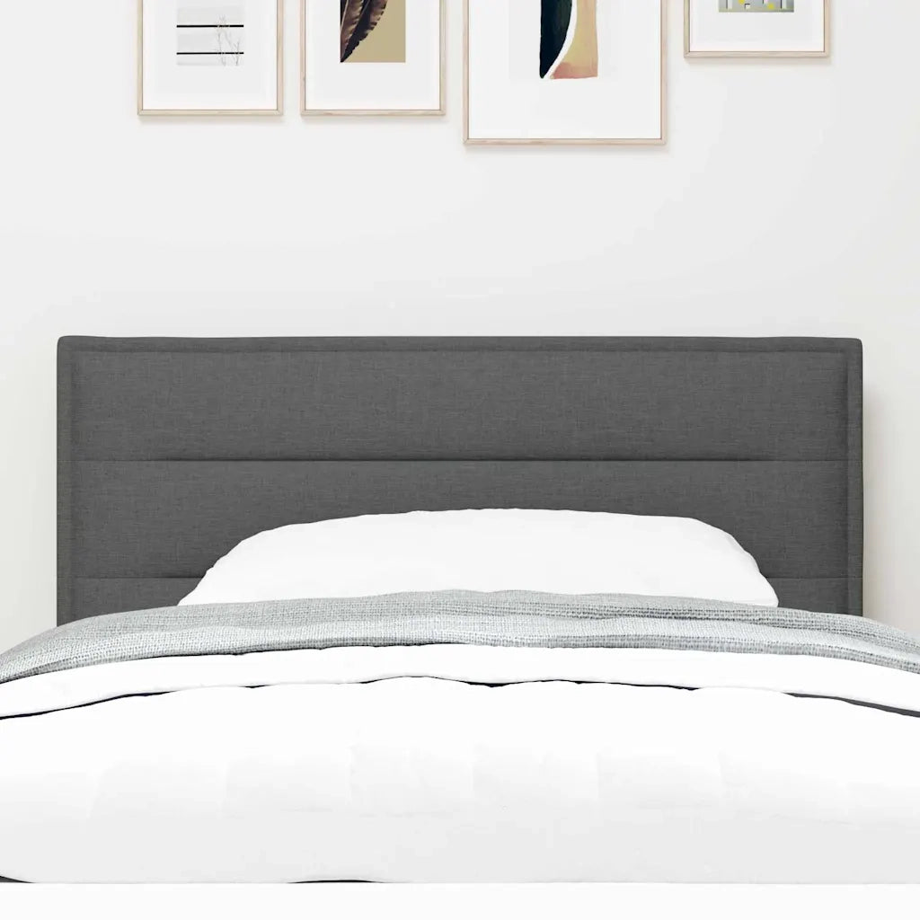 Testiera | Testata LED con strisce LED Grigio scuro 80 cm Tessuto