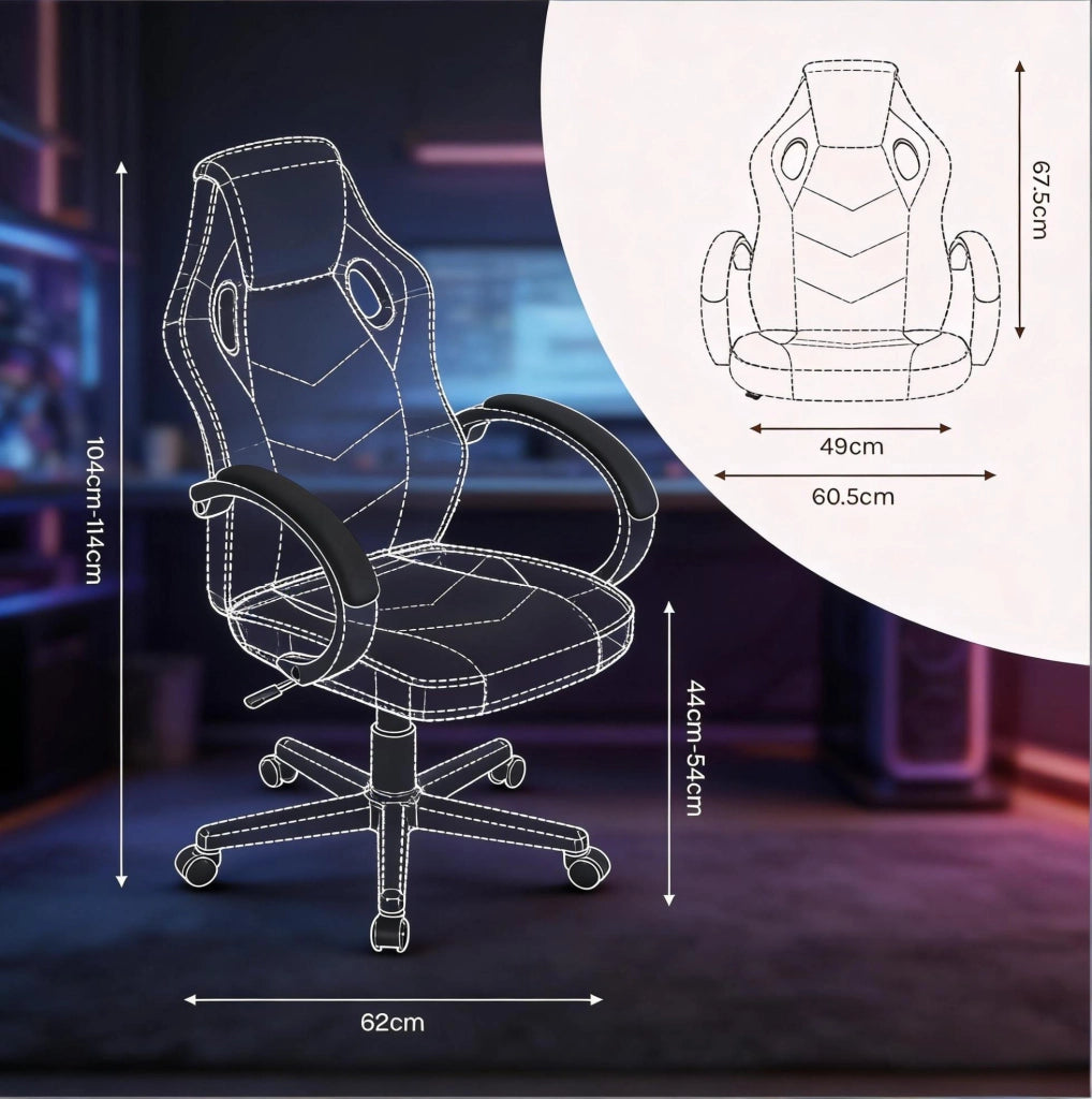 Sedia da ufficio ergonomica con altezza regolabile