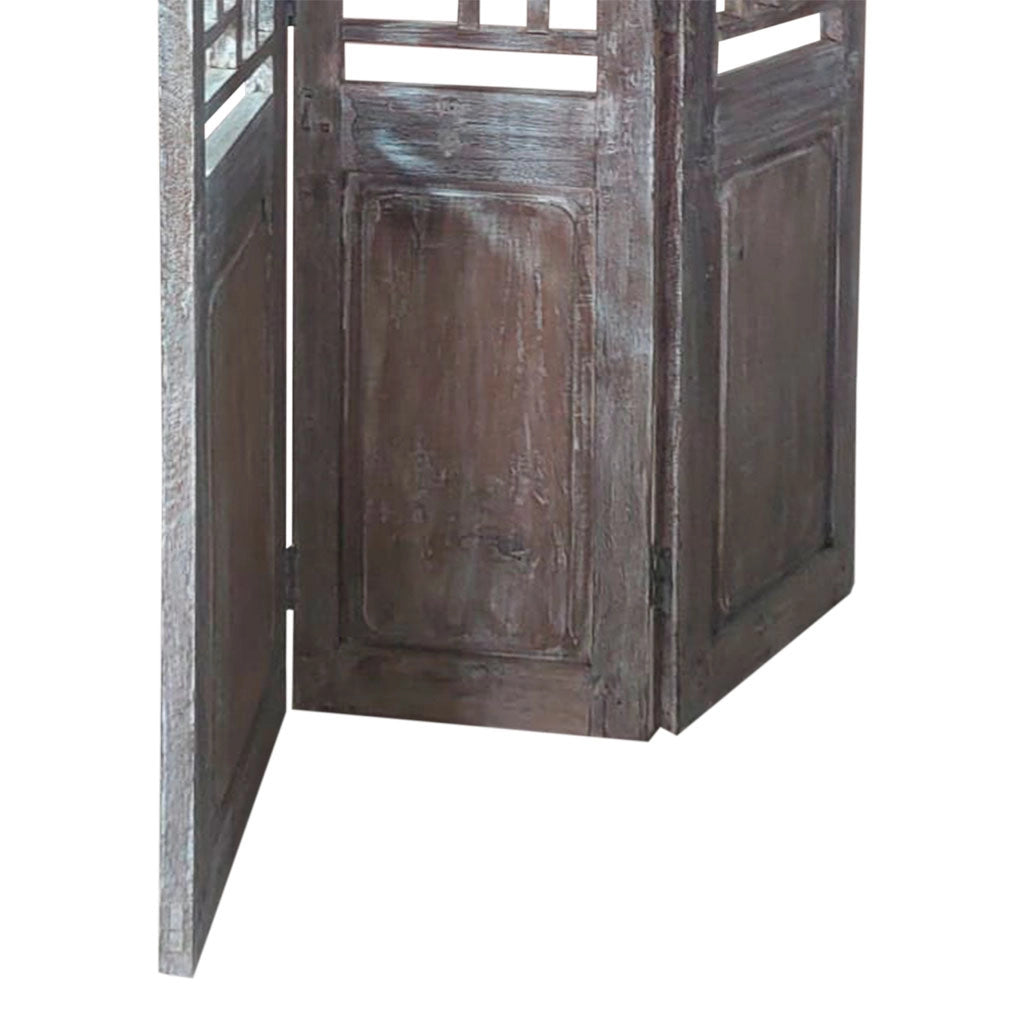 Paravento legno Marrone caffè 114x3x176h