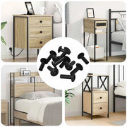 Dadi a Manica 8451 pcs Nero Metallo 864537