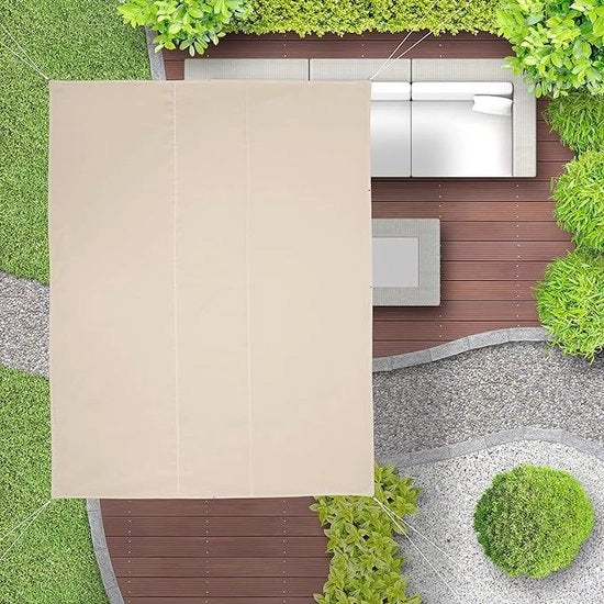 Ombrellone acqua e sole resistente, UV resistente / per terrazza, balcone / ombrello 3,5 x 4,5 m