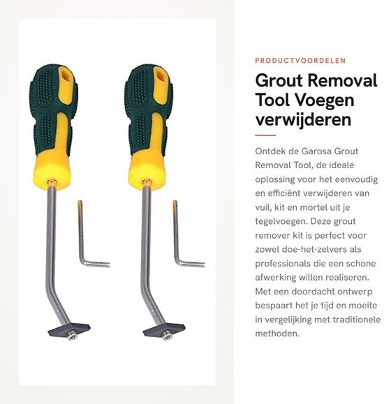 Strumento per rimozione di giunti efficiente - disegno innovativo - pulitore di giunti - giunti di piastrelle - strumento professionale - materiale plastico/acciaio inossidabile - peso leggero 176g