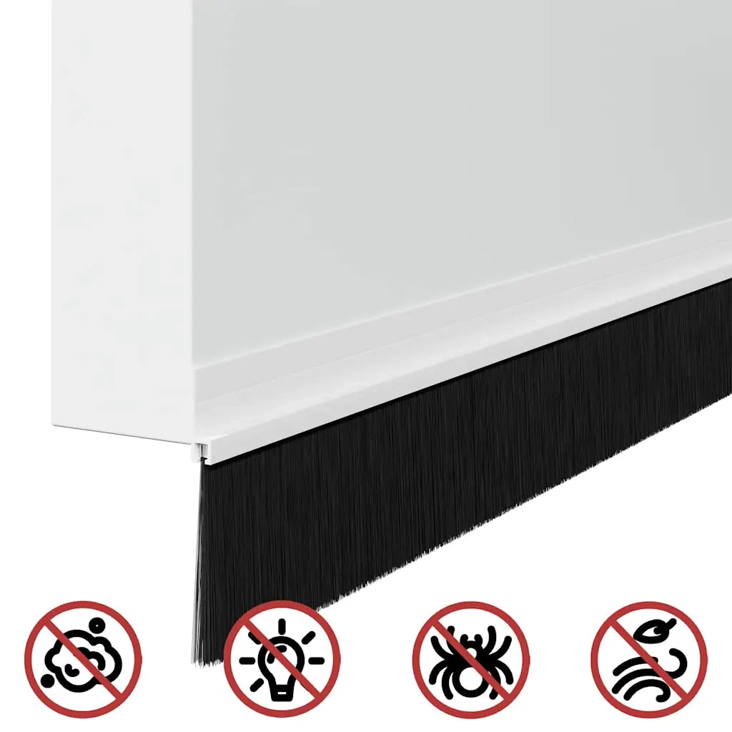 Spazzole per porte autoadesive 2 pz Bianco 100 cm CFW7372766