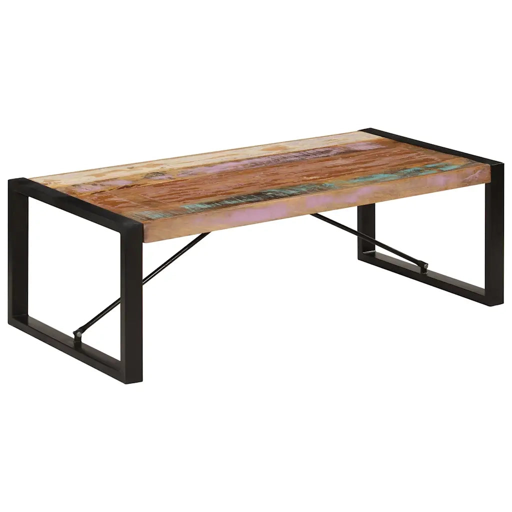 Tavolino da Salotto in Legno Massello di Recupero 120x60x40 cm 247425