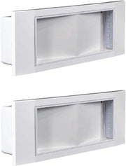 Lampada di emergenza pezzi 2 led incasso 1499l bianco 11 watt 6h ip40