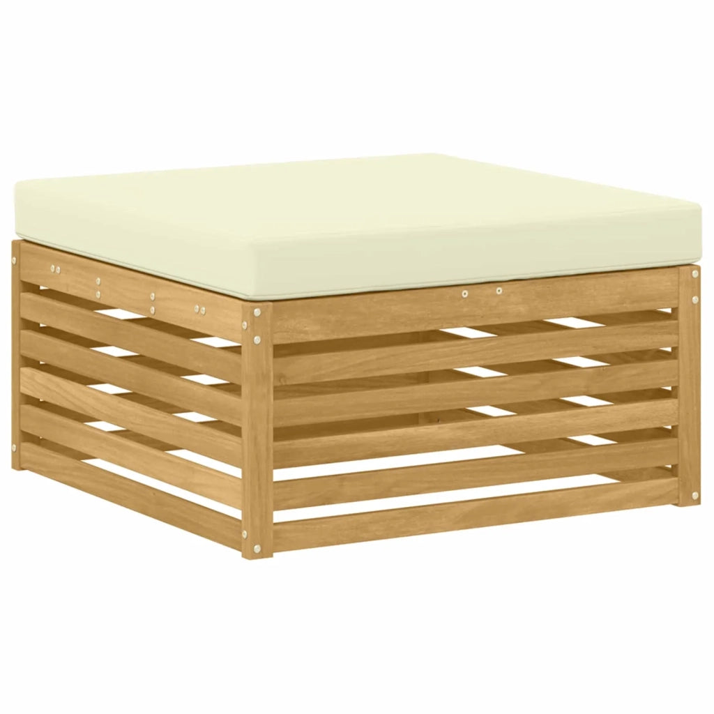 Set di divani da esterno 7 pz Bianco e Crema 3390790