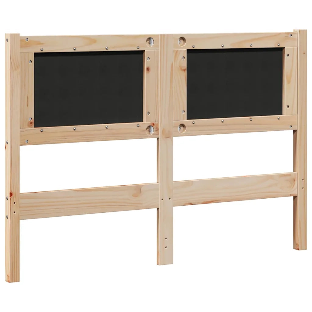 Testiera Altro-Testiera con Cuscini Marrone 135 cm Legno di pino massello 848242