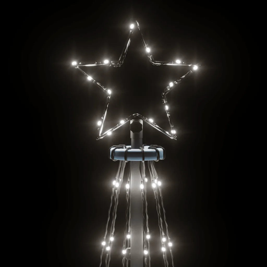 Albero di Natale a Cono-Luci decorative natalizie Bianco Freddo 310 LED 100x300 cm